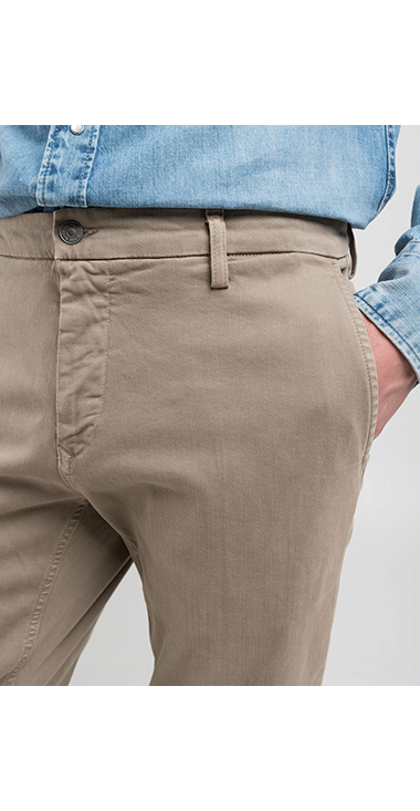 レギュラースリムBENNI Hyperflex Color スーパーストレッチチノパンツ 詳細画像 サンドベージュ 8